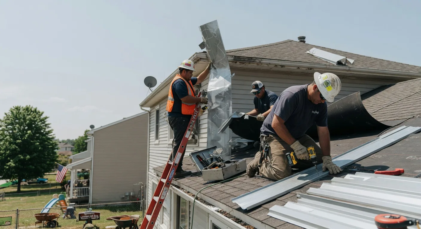 Storm Damage Metal Roof Repair in Muskegon Heights, MI